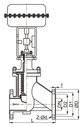 衬氟波纹管调节阀