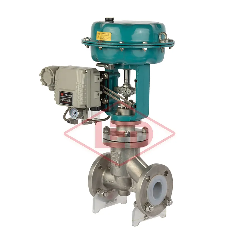 气动衬氟单座调节阀