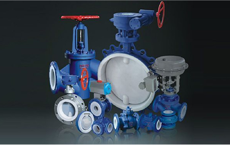The difference in material and usage between PTFE lined valves and rubber lined valves